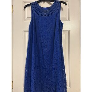 J Howard Women's Royal blue Lace Dress Size 8